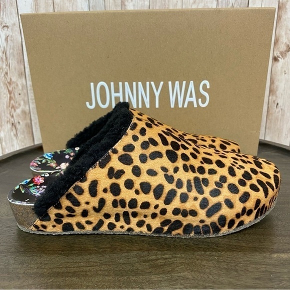 Johnny Was Cheetah Print Mule Size 6 Women - Picture 4 of 12